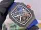 replica richard mille rm 67-02 Sebastien Ogier black case blue velcro strap (9)_th.jpg